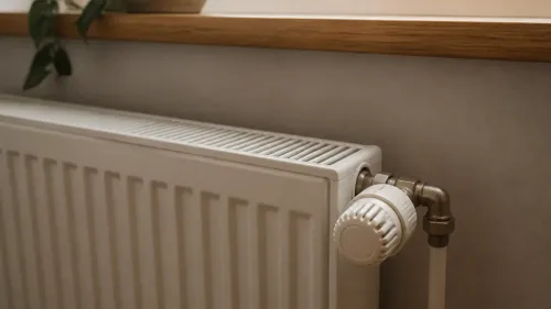Človek doma upravuje vykurovanie pri riešení nákladov na energie