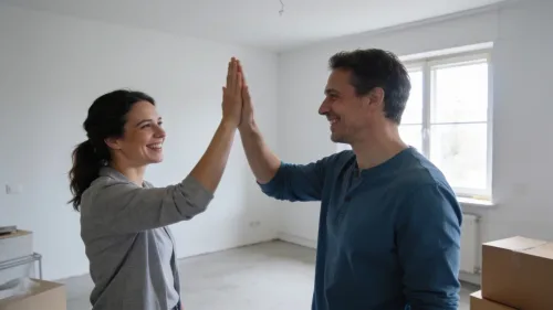 Mladý pár sedí pri kuchynskom stole s dokumentmi a kalkulačkou