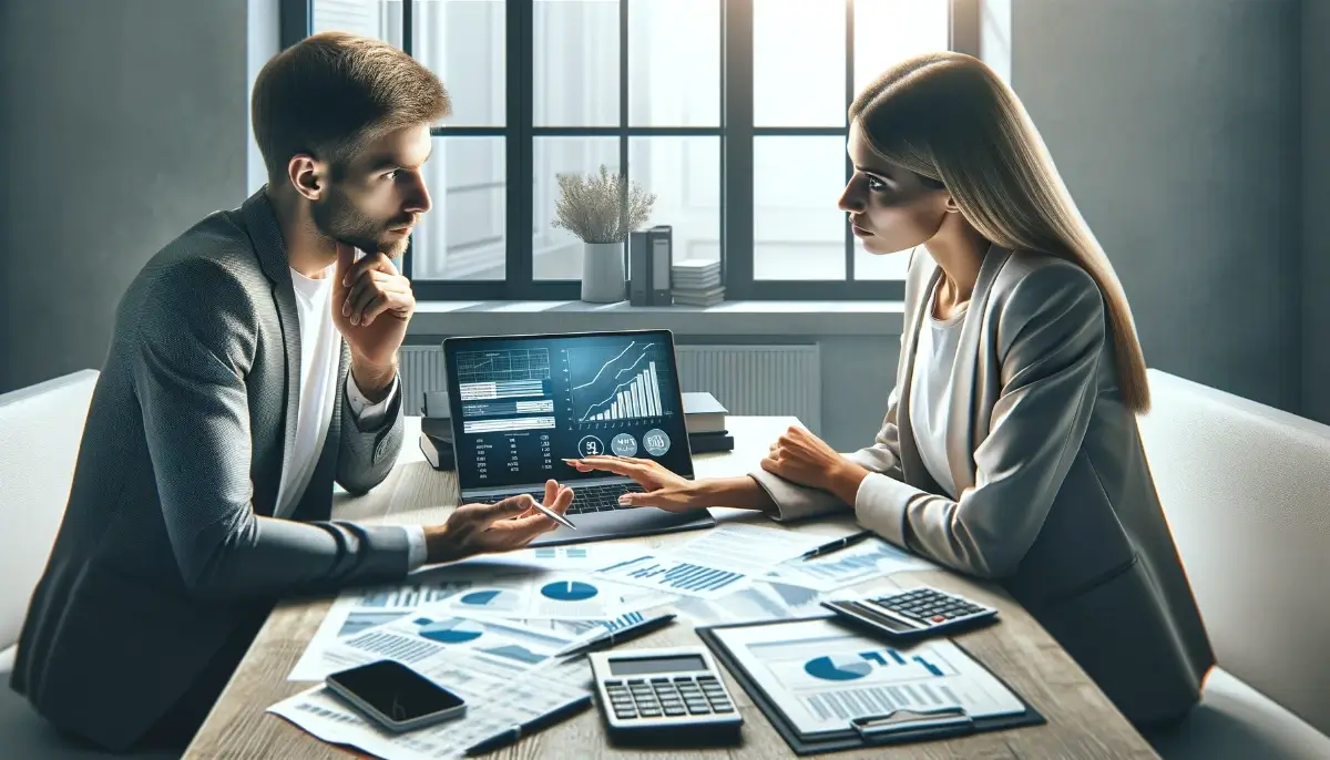 Ľudia počítajú výšku pôžičky